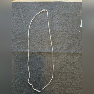 Nice Solid 18k White Gold Cuban Link Chain Necklace